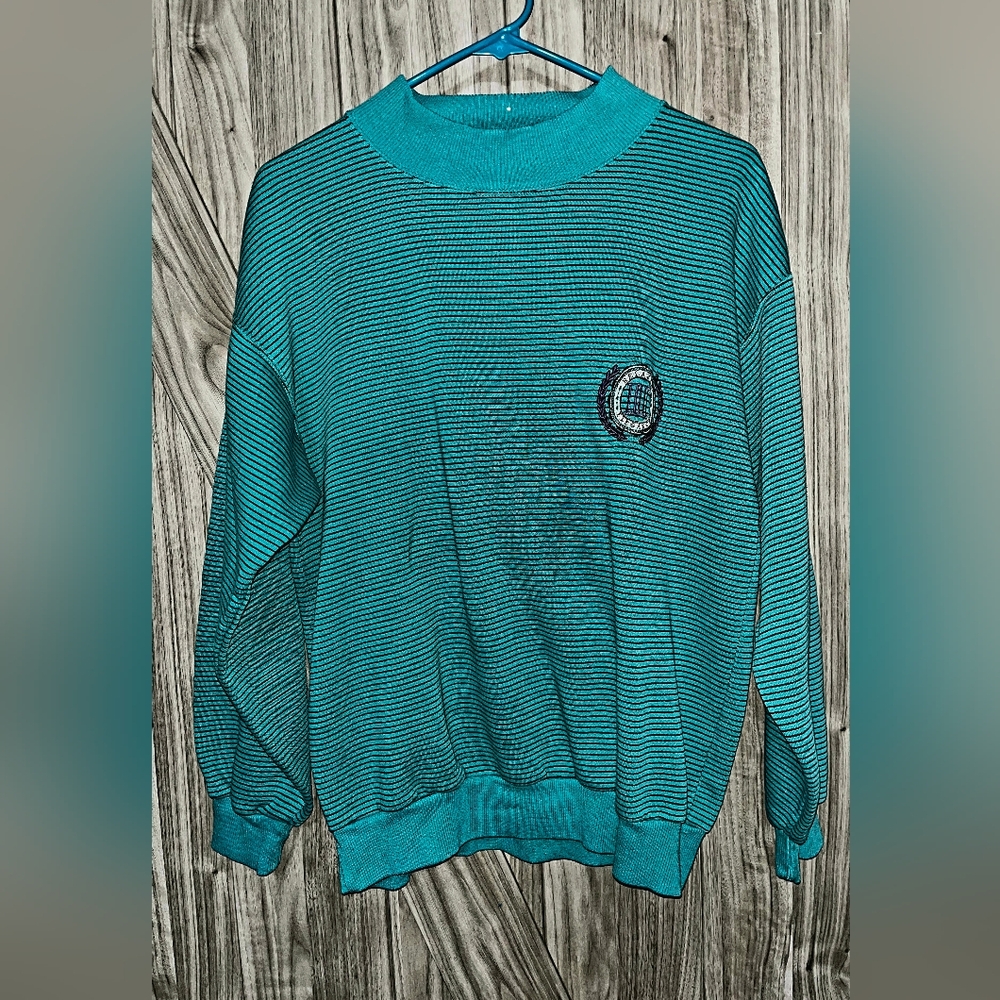 Vintage 1990 IOU striped sweatshirt in excellent condition. ##nostalgic Size M